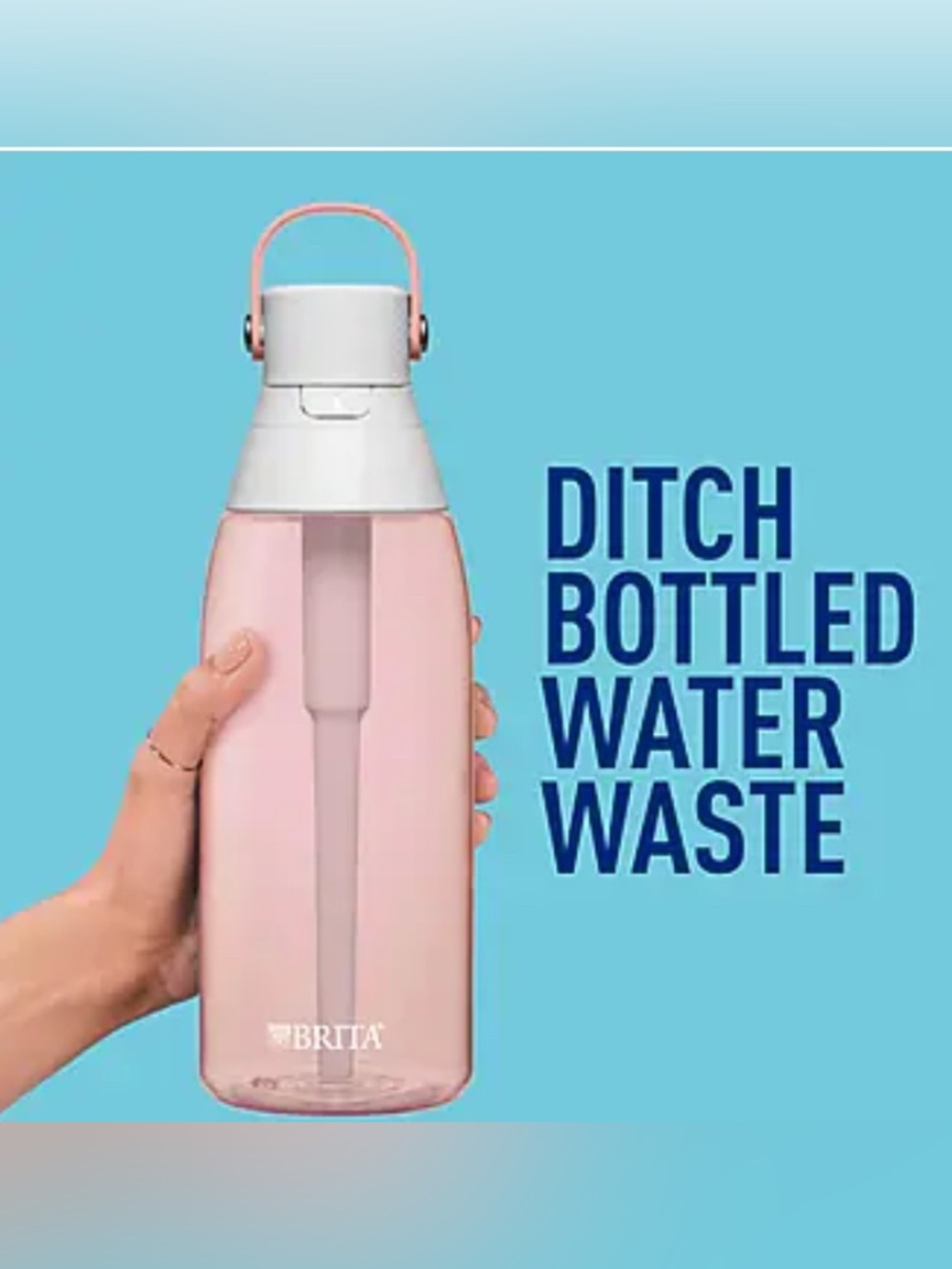 🍑🩷🍑NWT Brita Pink Peach Premium Filtering Water Bottle